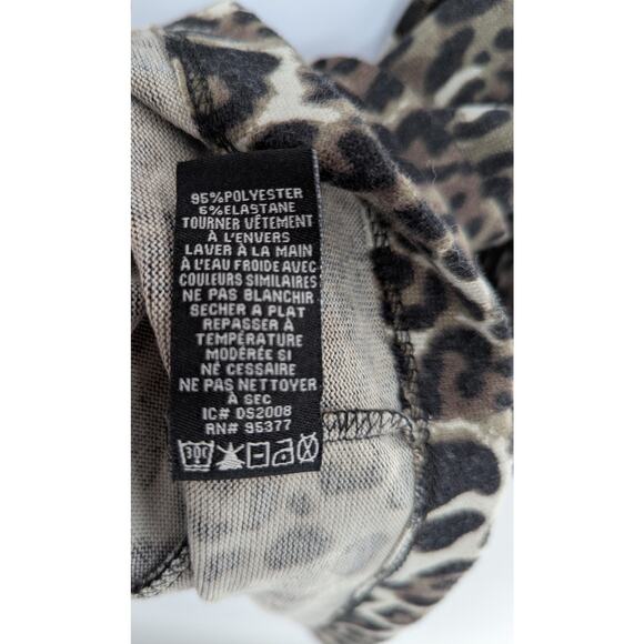 Sanctuary Duster Velvety Cheetah Print Camp Pocket Cardigan - Picture 8 of 10